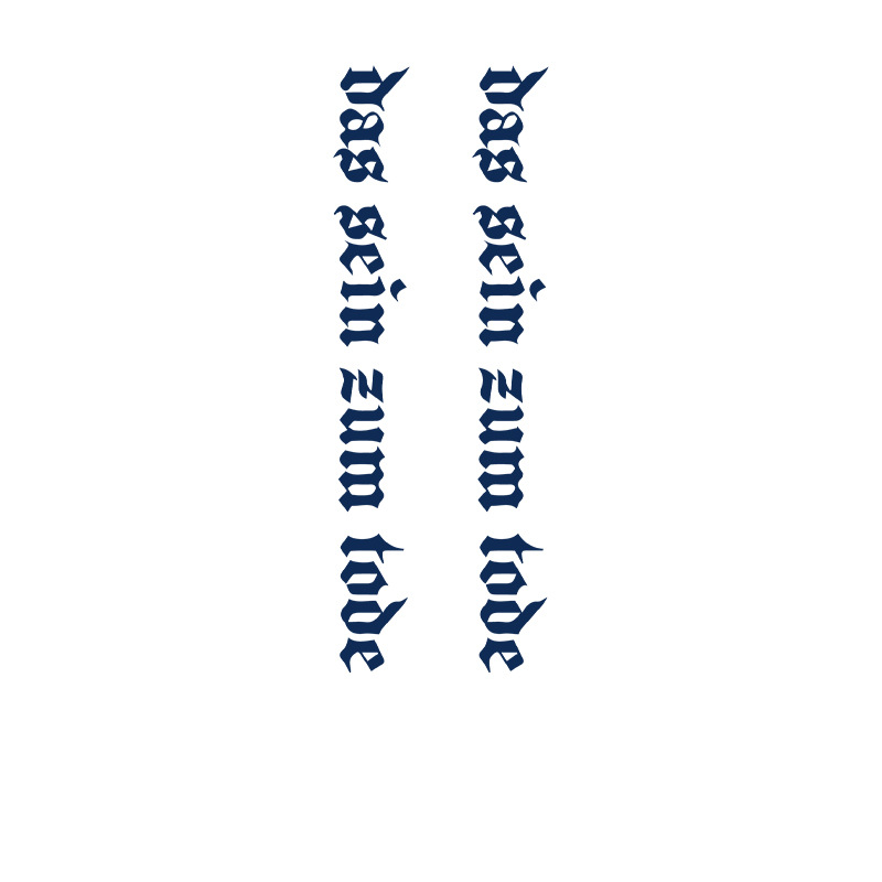 gothic script statement