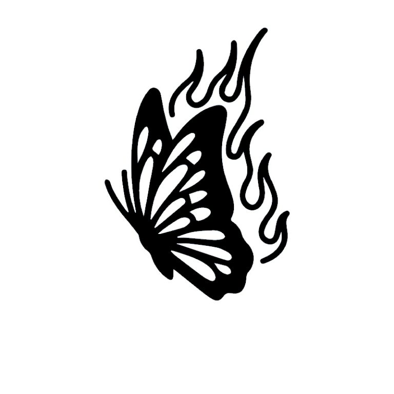 flaming butterfly