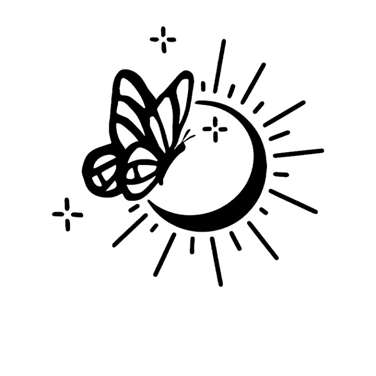moonlit butterfly charm