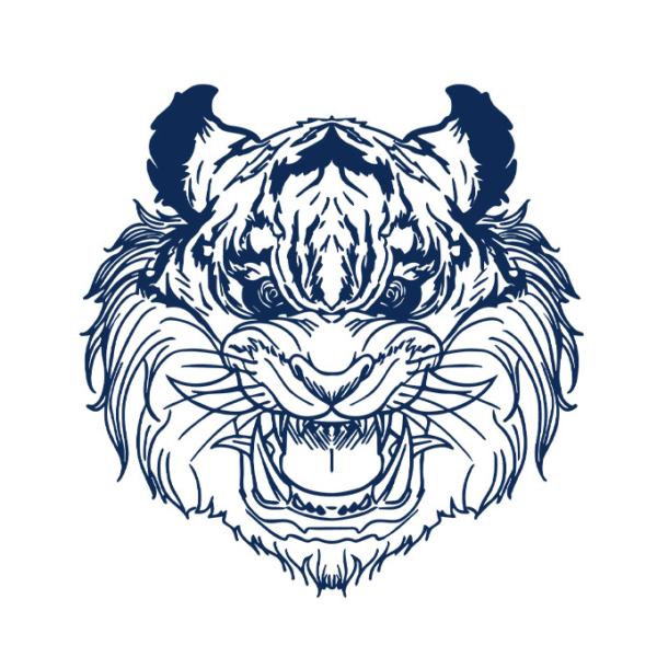 fierce tiger head