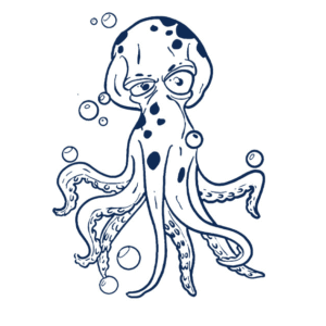 whimsical spotted octopus