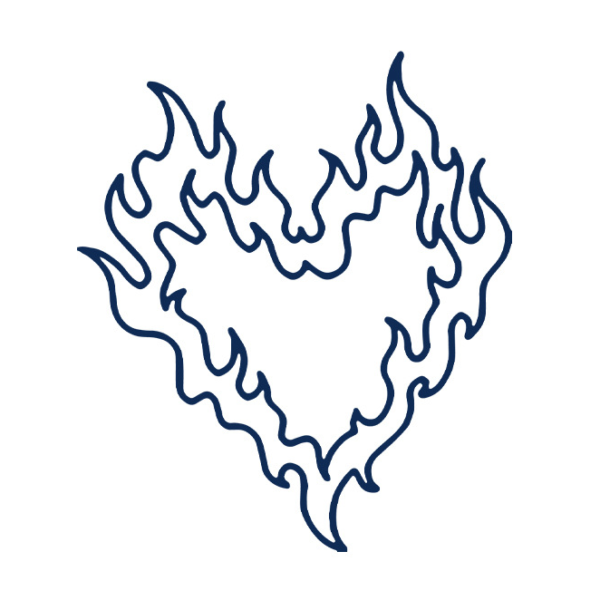 flaming heart
