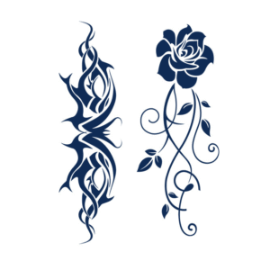 elegant tribal and rose