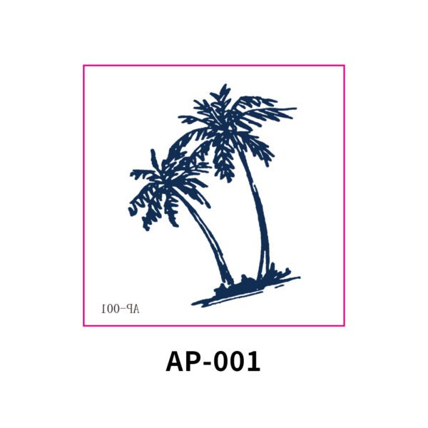 Coconut Tree Herbal Juice Tattoo Stickers