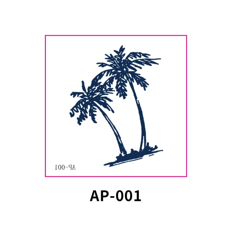 Coconut Tree Herbal Juice Tattoo Stickers
