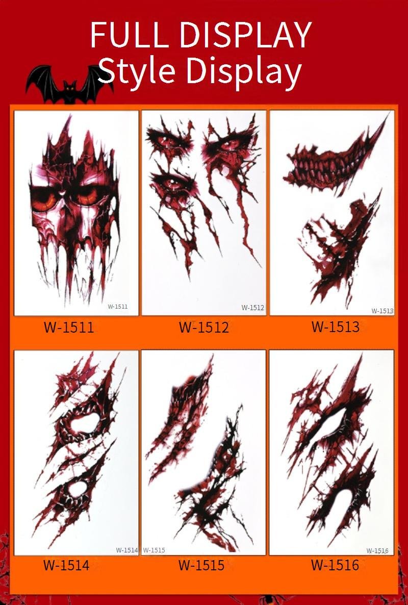 simulated scar sticker party facial wound makeup sticker