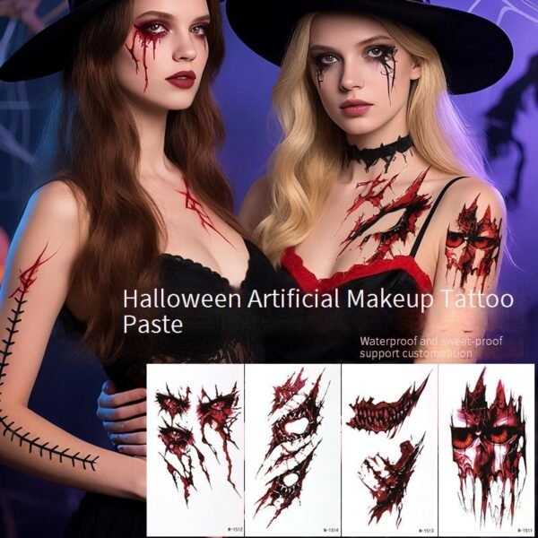 simulated scar sticker party facial wound makeup sticker