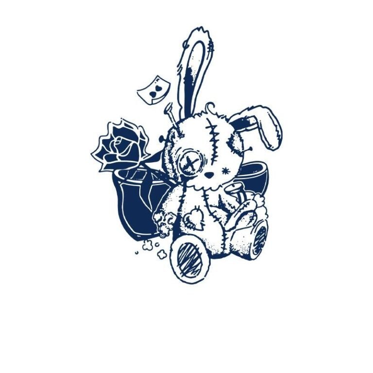 gothic bunny charm