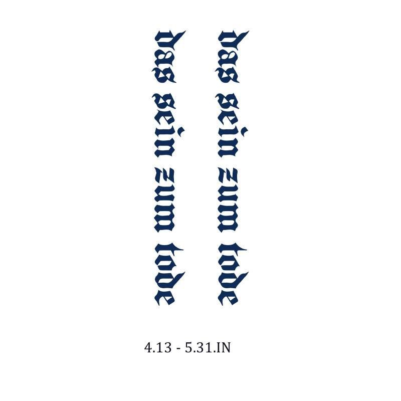 gothic script statement