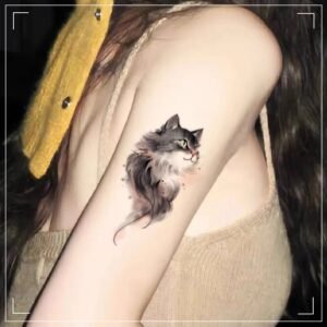 ink wash spirit cat
