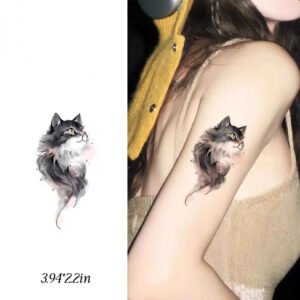 ink wash spirit cat