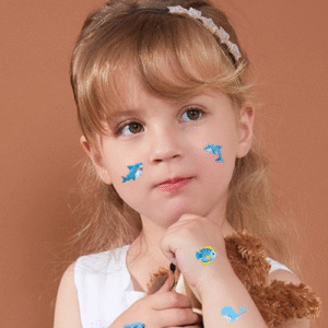 kids ocean world temporary tattoos