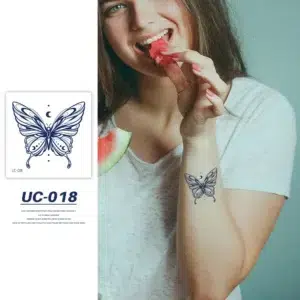 "Starry Night Butterfly Tattoo" Herbal Tattoo Sticker