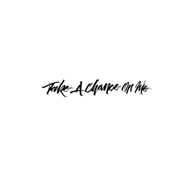 Body Painting | Take A Chance On Me Calligraphy Herbal Tattoo