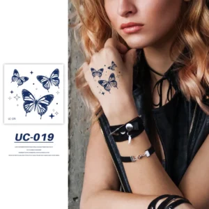 "Starry Winged Gathering" Temporary Tattoo