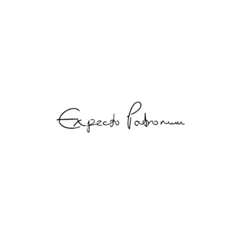 Magical Body Tattoo | Harry Potter Expecto Patronum Script Herbal Temporary Tattoo