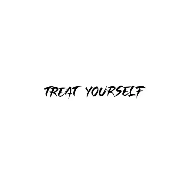 Charming Mehndi Stickers | Treat Yourself Handwritten Phrase