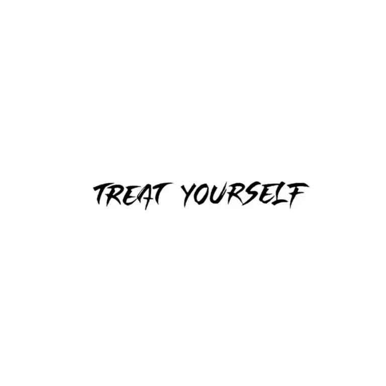 Charming Mehndi Stickers | Treat Yourself Handwritten Phrase