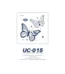  Cosmic Butterfly Duo | Cute Sticker Tattoos with Herbal Magic