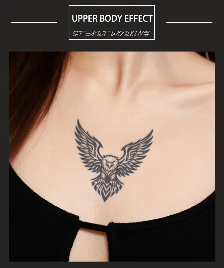 Long Lasting Temporary Tattoos | Majestic Eagle Totem Herbal Tattoo
