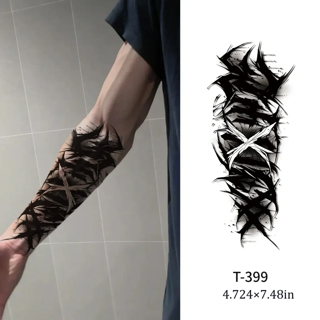 Unleash Raw Edge with a Bold Arm Tattoo Design