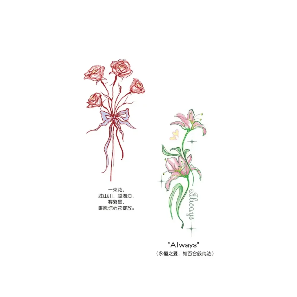 Wear a Classic Symbol with a Dainty Red Rose Tattoo