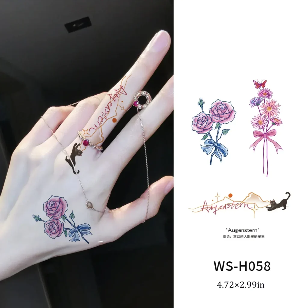 Adorn Your Hand with an Elegant Body Art Decal