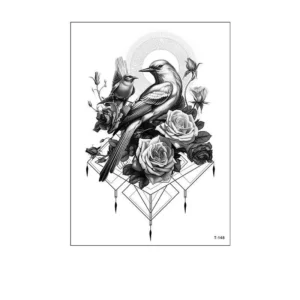 Redefine Tradition with a Geometric Rose Tattoo Design