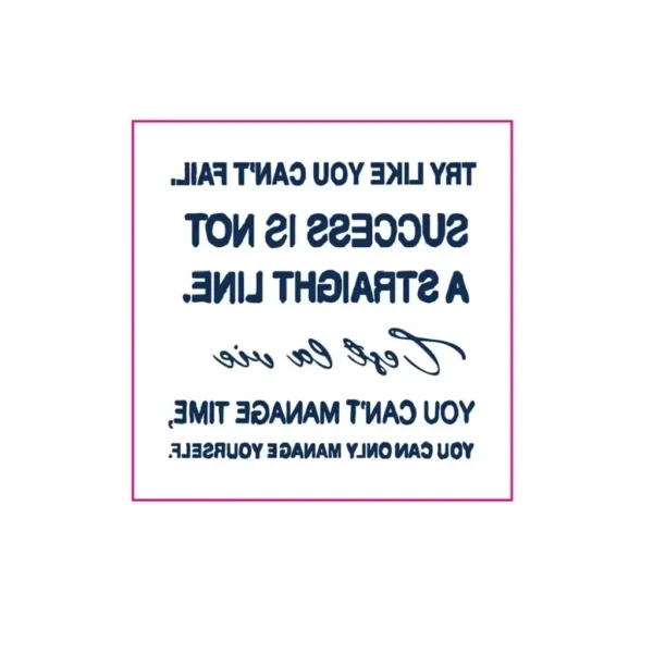 Motivational Quote Temporary Tattoo Set