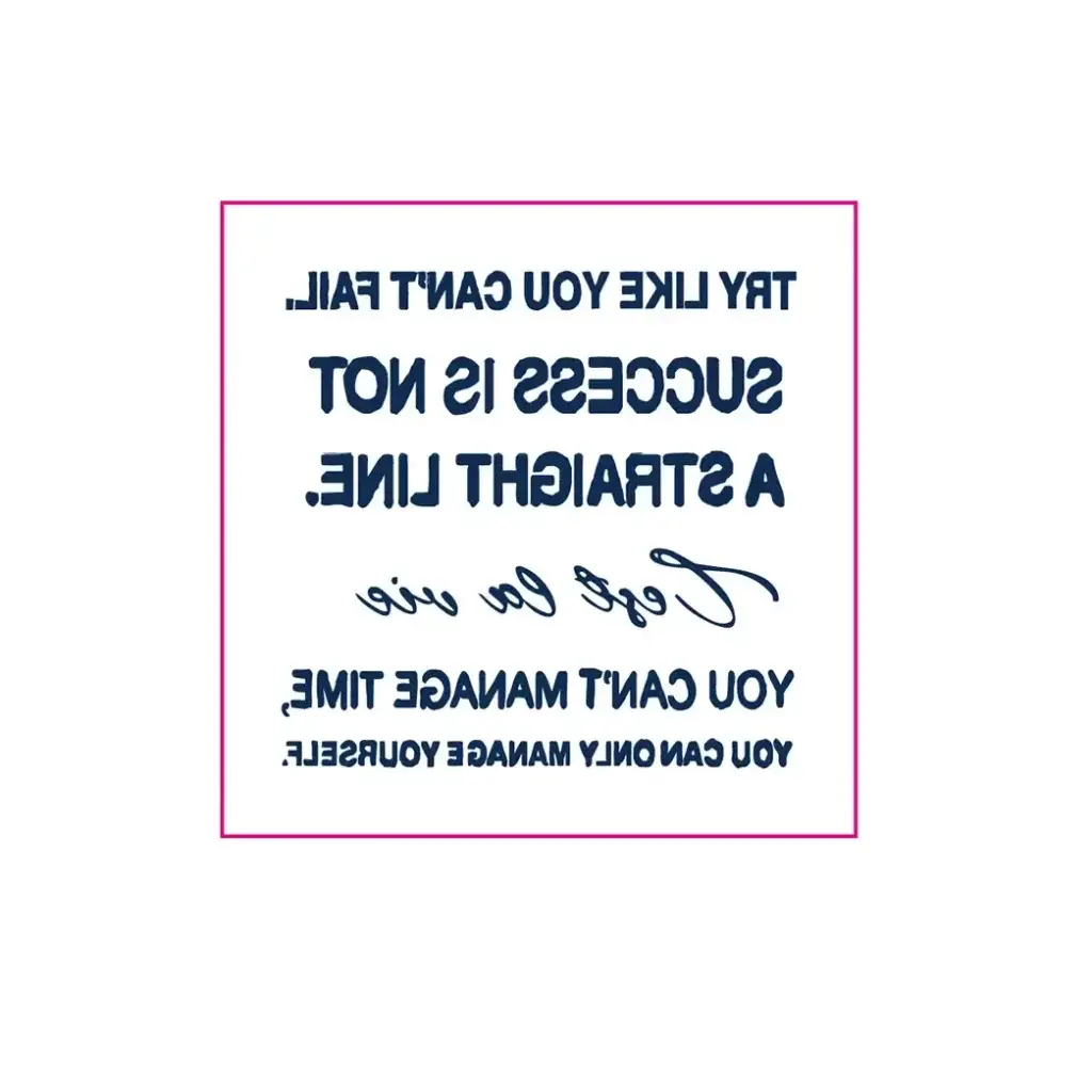 SKU_18_草本WS-G028.1-1024x1024 Motivational Quote Temporary Tattoo Set - Image 1