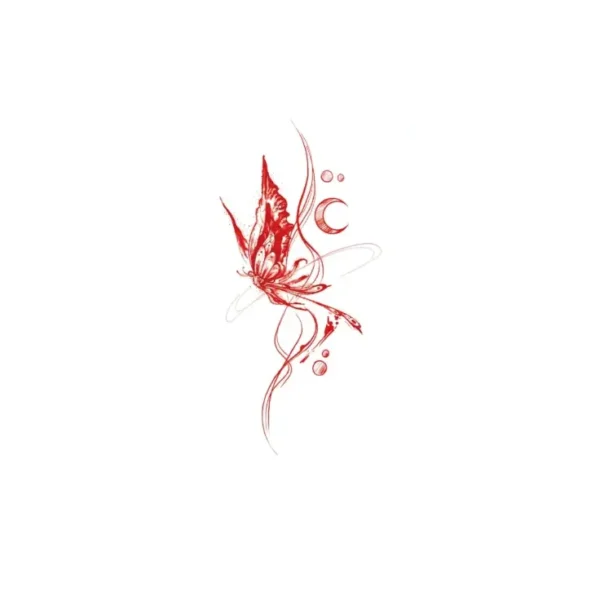 Unleash Your Inner Fire with This Edgy Feminine Body Art Decal
