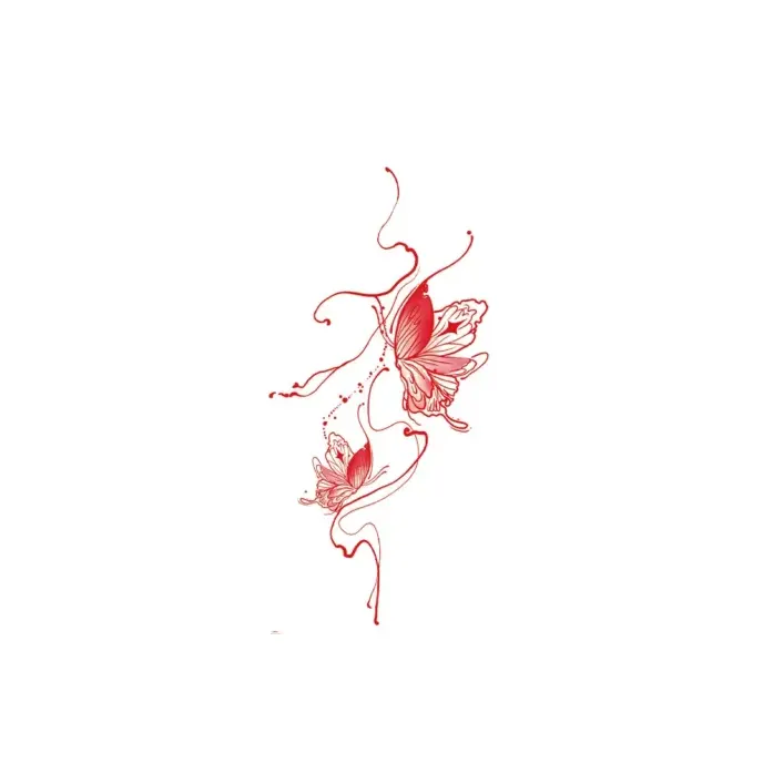 Celebrate Exotic Beauty with This Feminine Body Art Decal