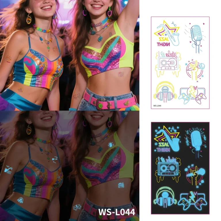 Turn Back Time with a Retro Glow Tattoo
