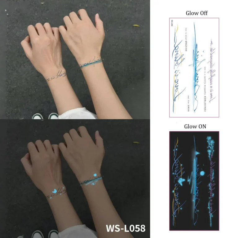 luminate Your Bond with a Glowing Vine and Branch Tattoo Concept