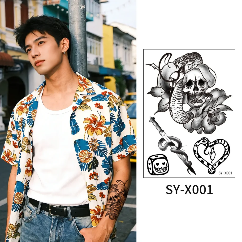 Embrace Dark Symbolism with This Personalised Temporary Tattoos