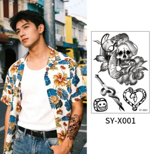 Embrace Dark Symbolism with This Personalised Temporary Tattoo