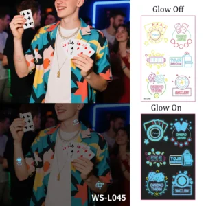 Place Your Bets with a Casino Glow Tattoo