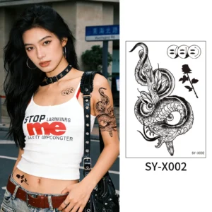 Weave a Tale of Beauty and Danger with This Personalised Temporary Tattoos