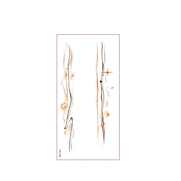 Minimalist Glow: A Delicate Vine and Branch Tattoo Style