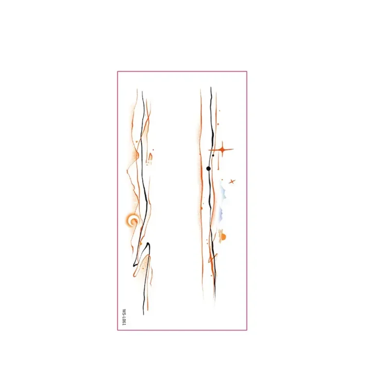 Minimalist Glow: A Delicate Vine and Branch Tattoo Style