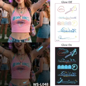 Press Start on a Retro Arcade Glow Tattoo