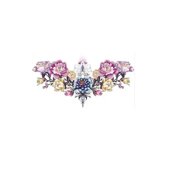 Luxuriate in Purple with Ornate Art Factory Body Art