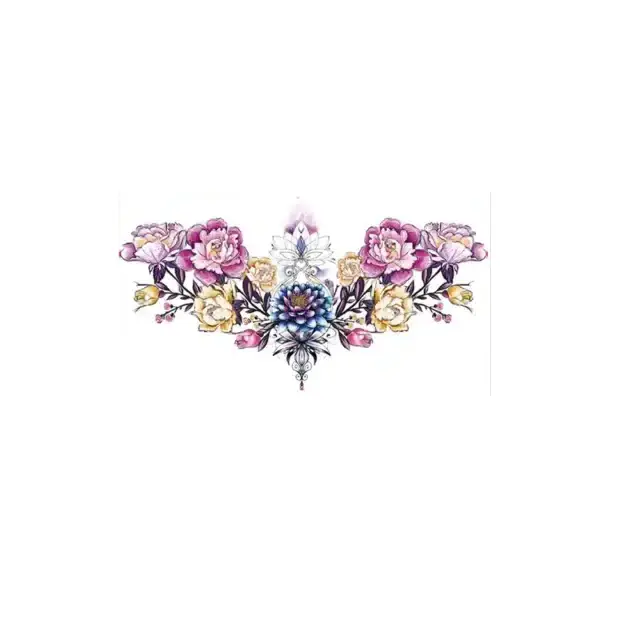 Luxuriate in Purple with Ornate Art Factory Body Art