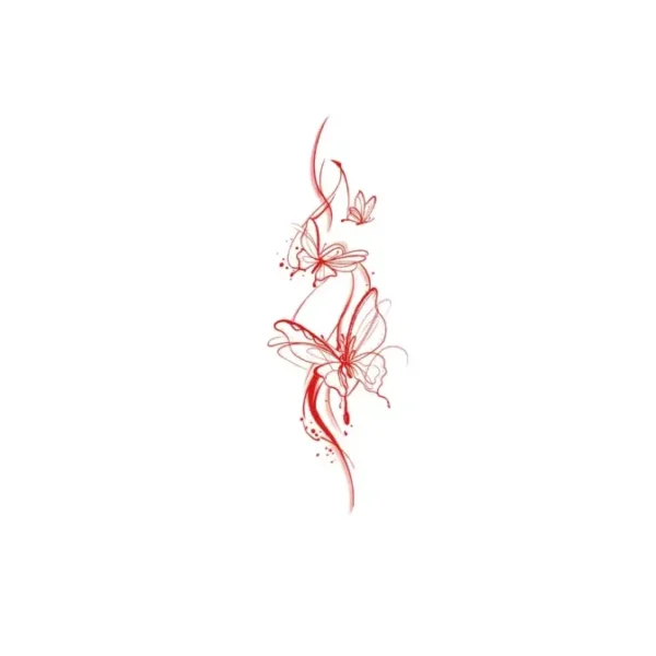 Create a Whimsical Look with a Red Butterfly Trio Waterproof Body Art