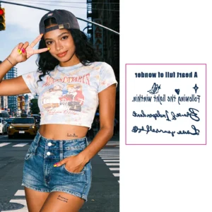 Carry Daily Inspiration with a Semi Permanent Tattoo