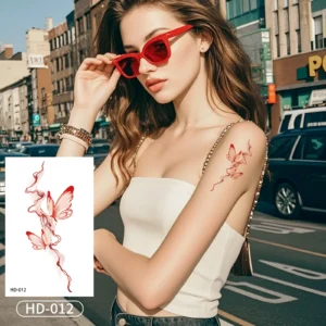 Float into Dreams with a Watercolor Feminine Body Art Decal