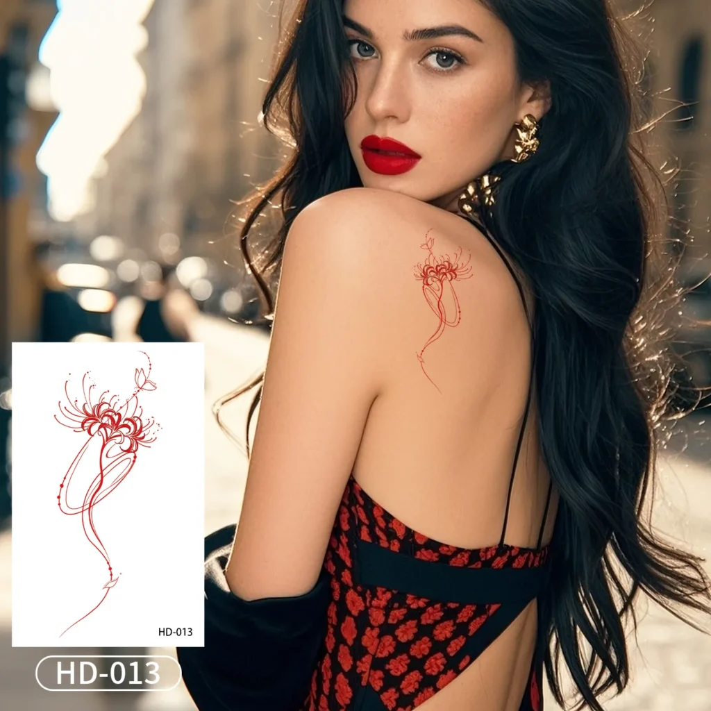 Keep It Simple with a Delicate Feminine Body Art Decal