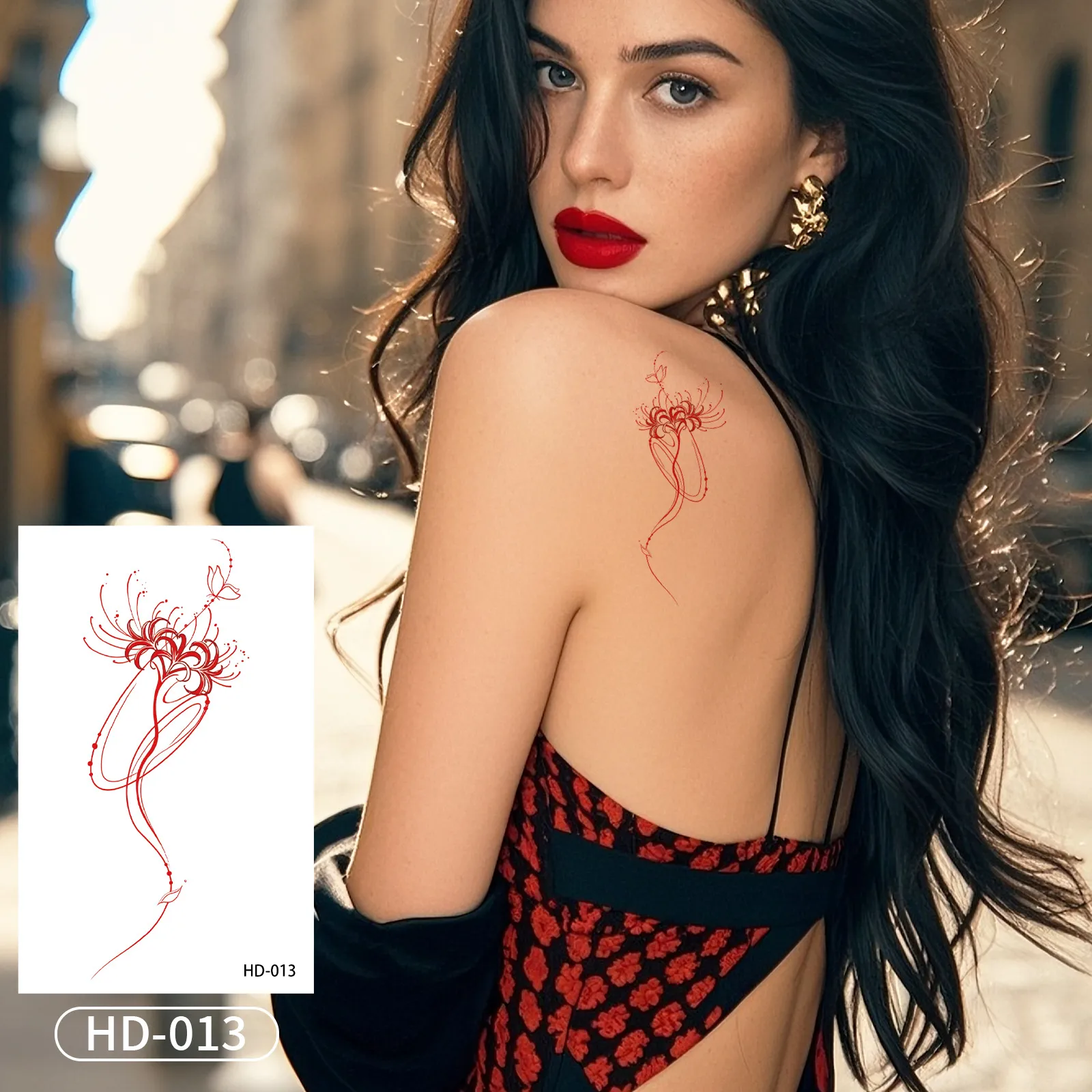 Keep It Simple with a Delicate Feminine Body Art Decal