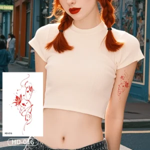 Weave a Story of Love with This Feminine Body Art Decal