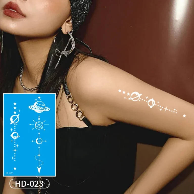 Chart Your Cosmic Journey with This Body Tattoo Sticker